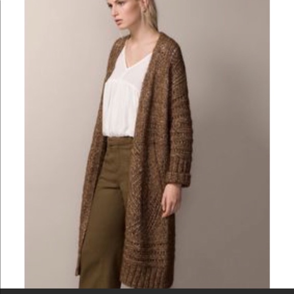 Massimo Dutti Sweaters - Massimo Dutti Italian Yarn Duster Cardigan Size L